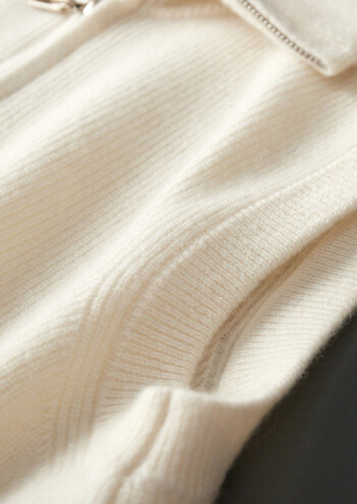 Ivory Cashmere Body Warmer Vest