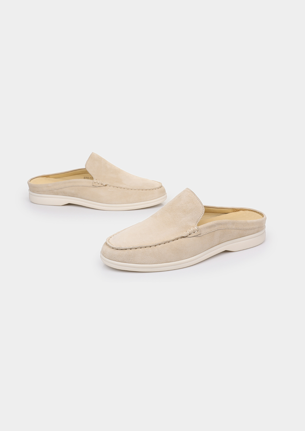 Ivory Marina Suede Slippers