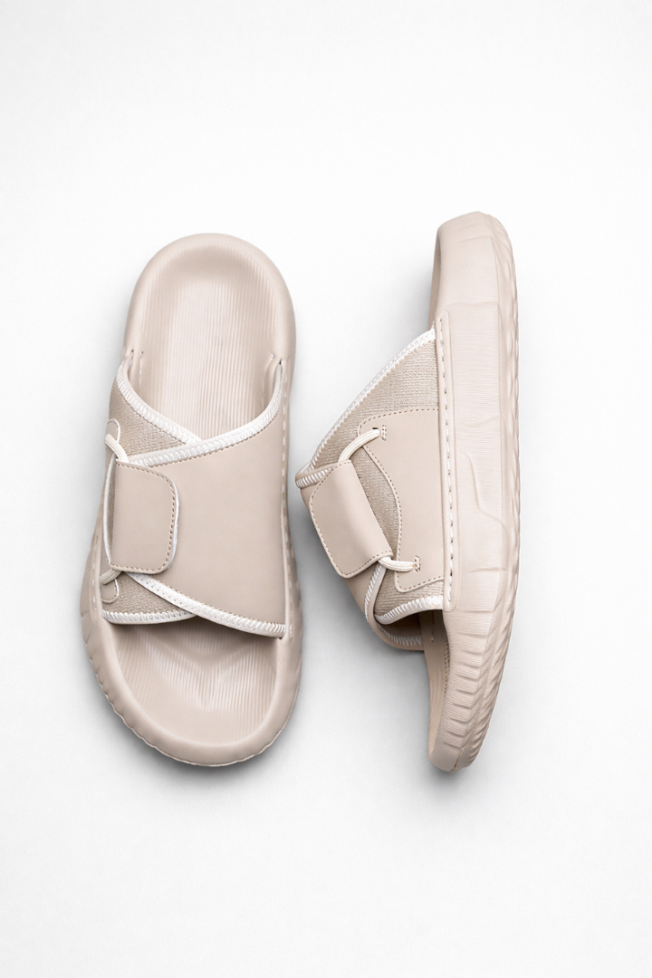 Dawson Sand Suede Comfort Slides
