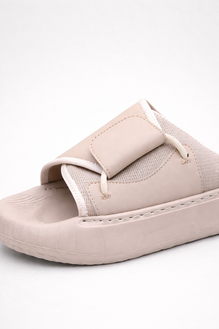 Dawson Sand Suede Comfort Slides