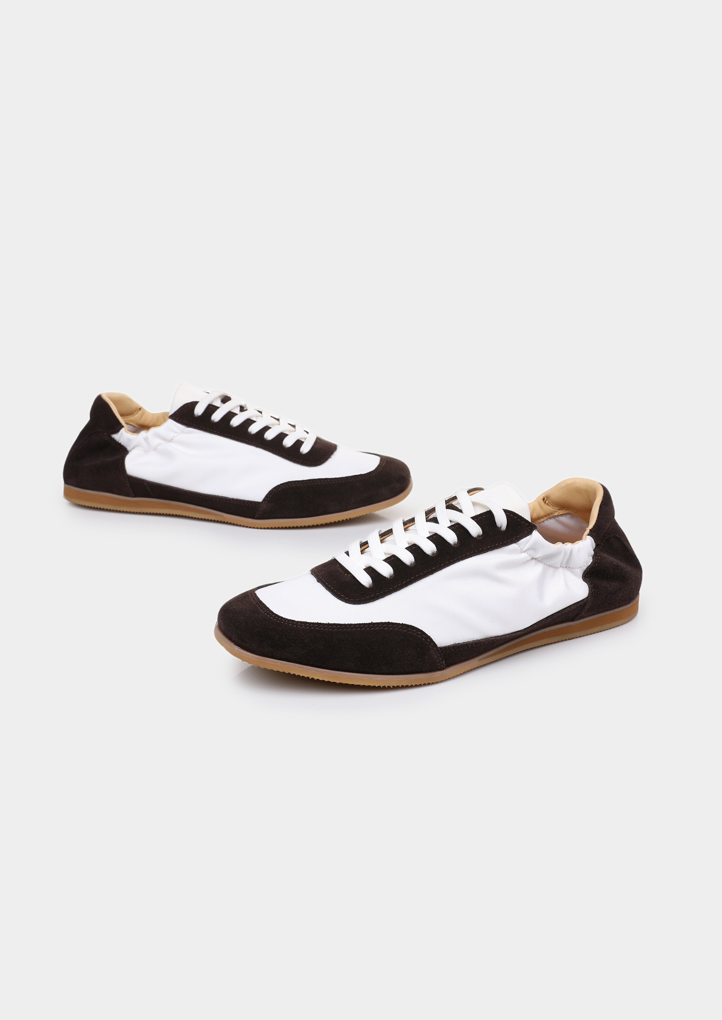 Monaco Coffee Suede Slip-On Sneakers