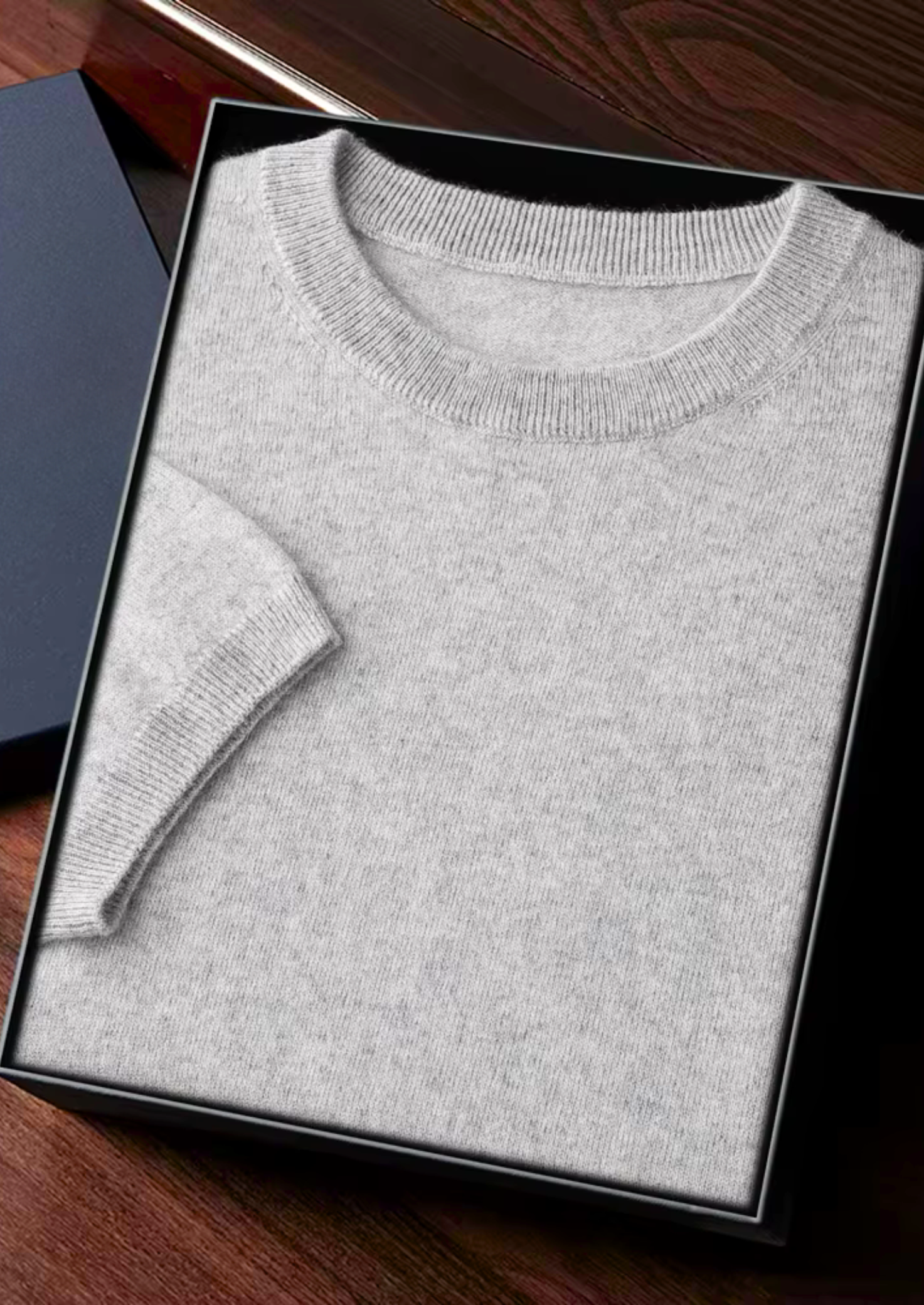 Cashmere Classic Crewneck T-Shirt in Ivory