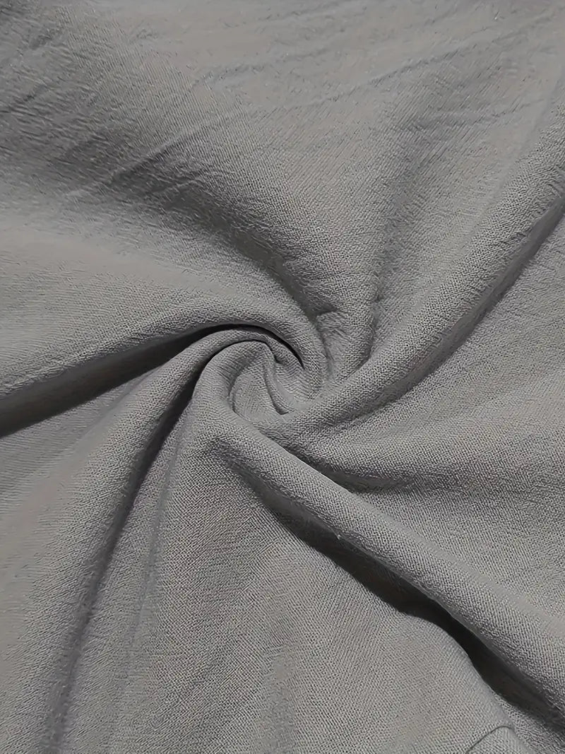 WIDE LINEN TROUSERS WITH CORD