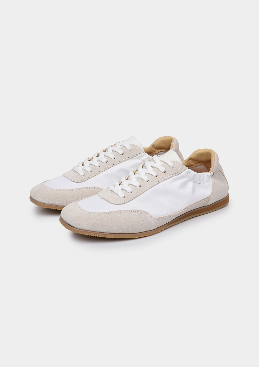 Monaco Ivory Retro Slip-On Sneakers