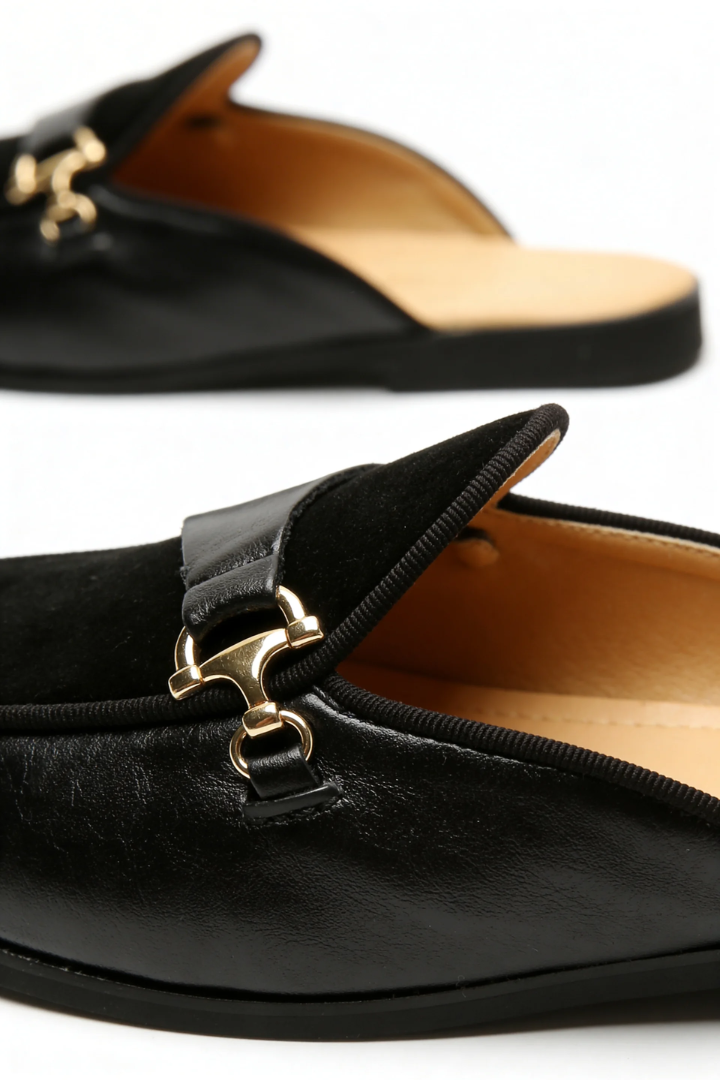 Briggs Horsebit Loafer Mule in Noir