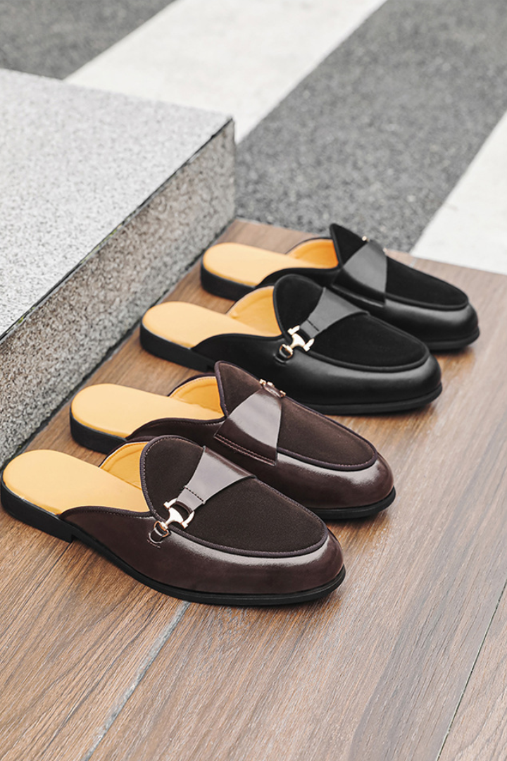 Briggs Horsebit Mule in Rich Brown