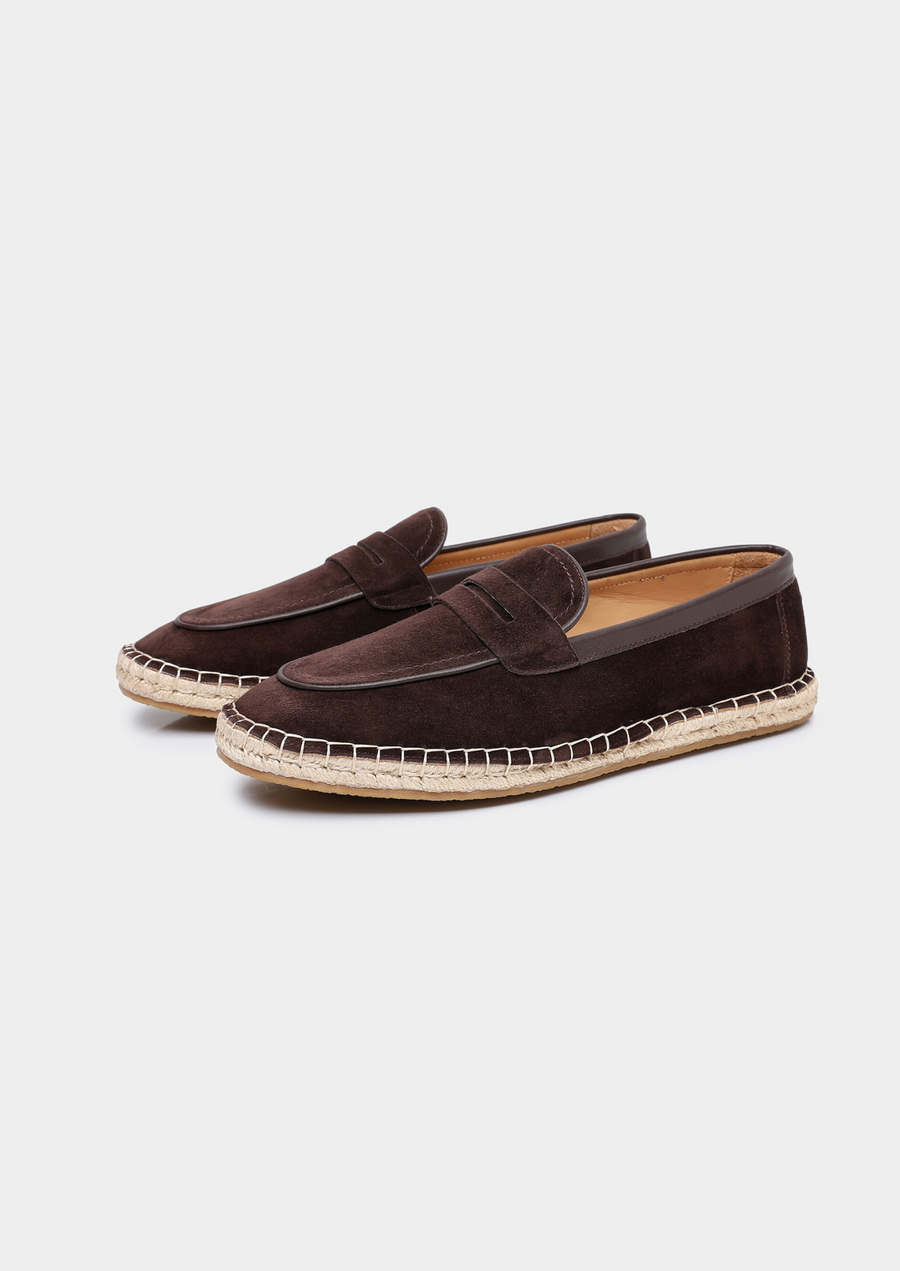 Penny Seaside Espadrilles in Rich Coffee