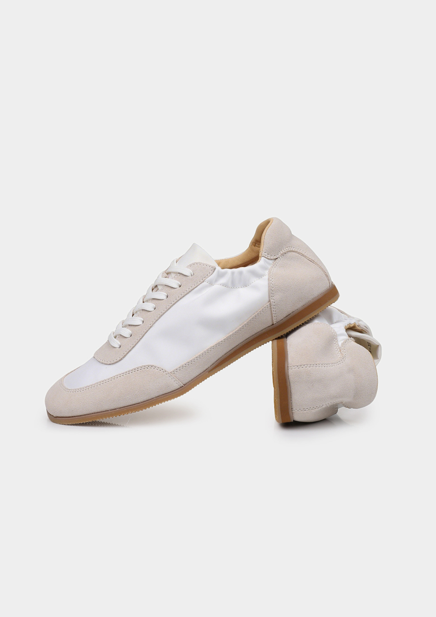 Monaco Ivory Retro Slip-On Sneakers