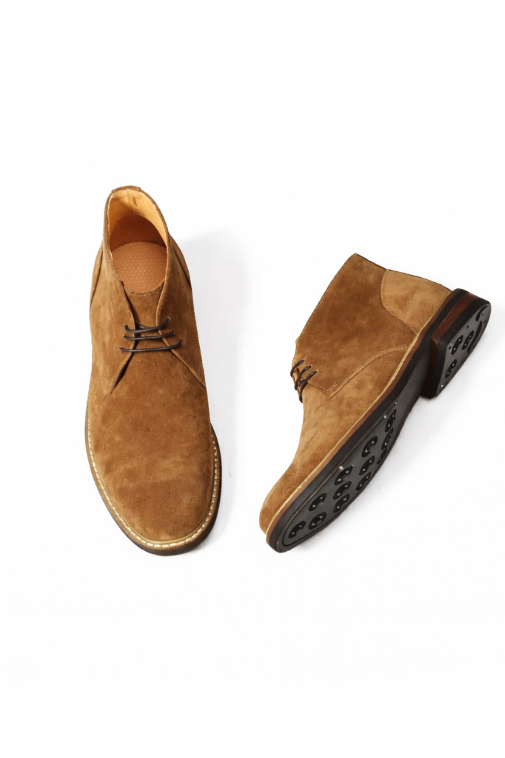 Santino Suede Chukka Boots in Sahara Brown