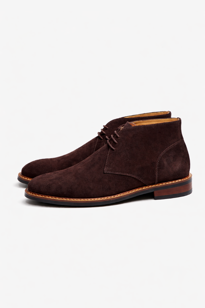 Santino Espresso Brown Suede Chukka Boots