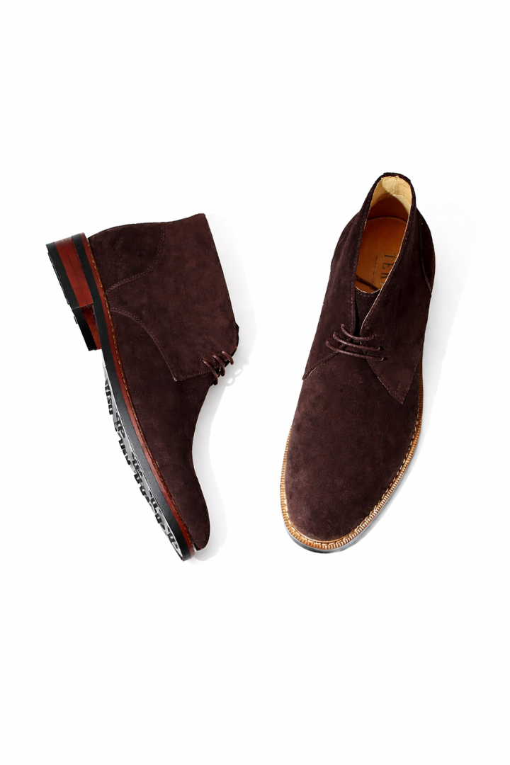 Santino Espresso Brown Suede Chukka Boots