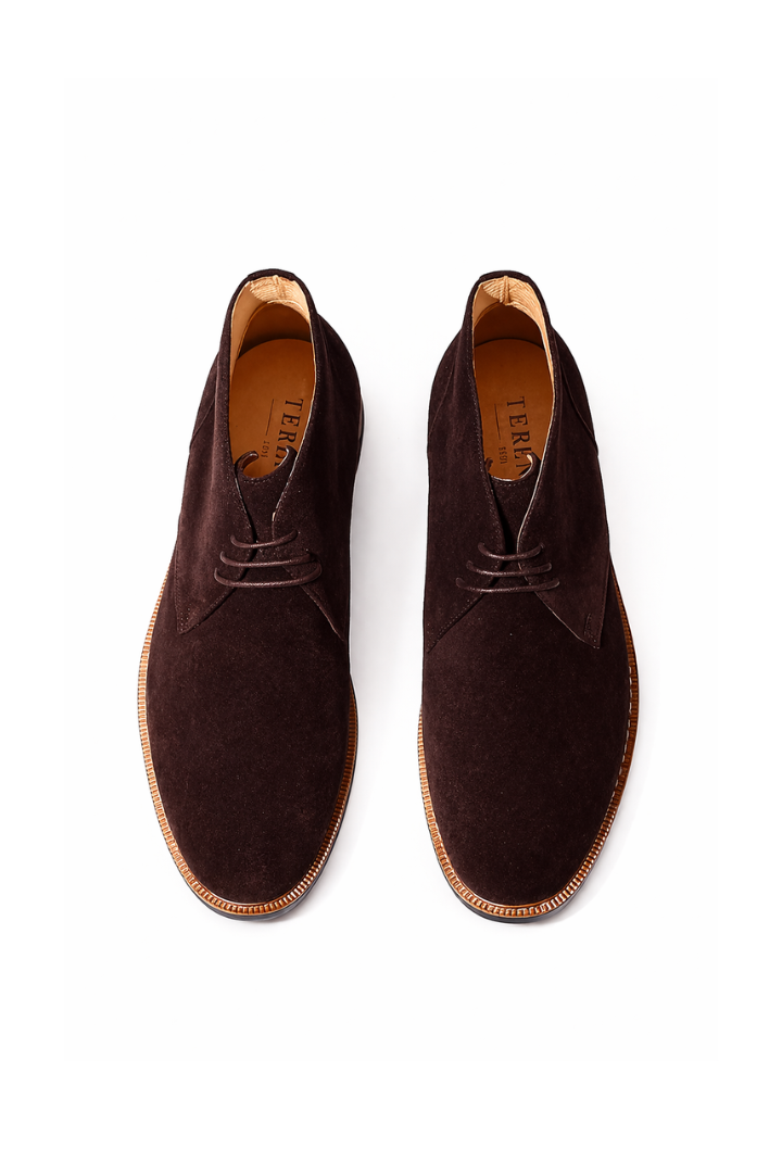 Santino Espresso Brown Suede Chukka Boots