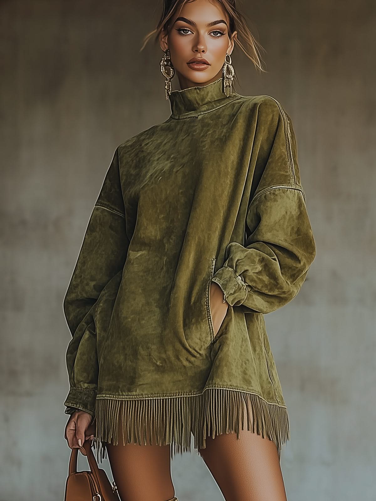 Lucia Cashmere Turtleneck Dress