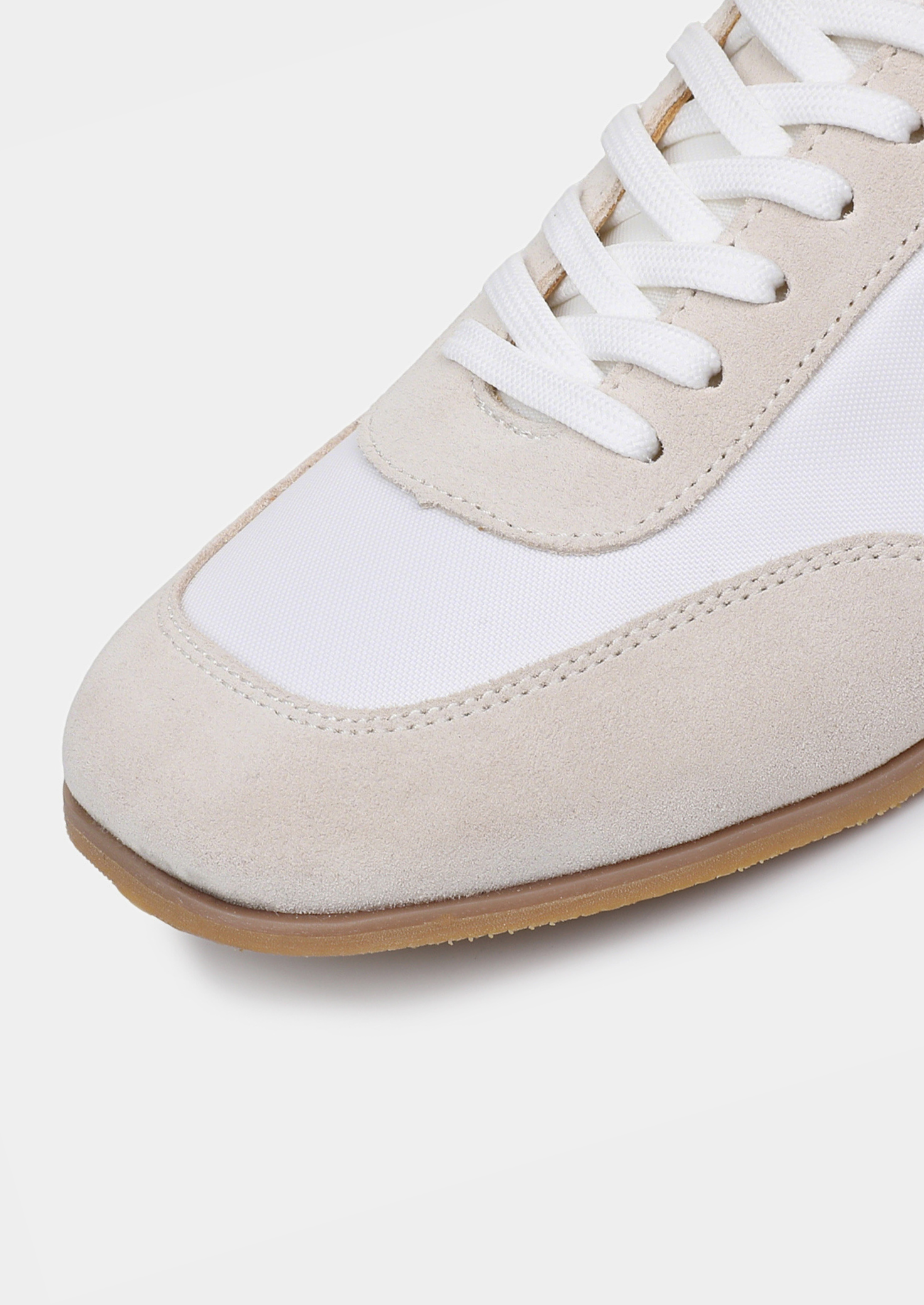 Monaco Ivory Retro Slip-On Sneakers