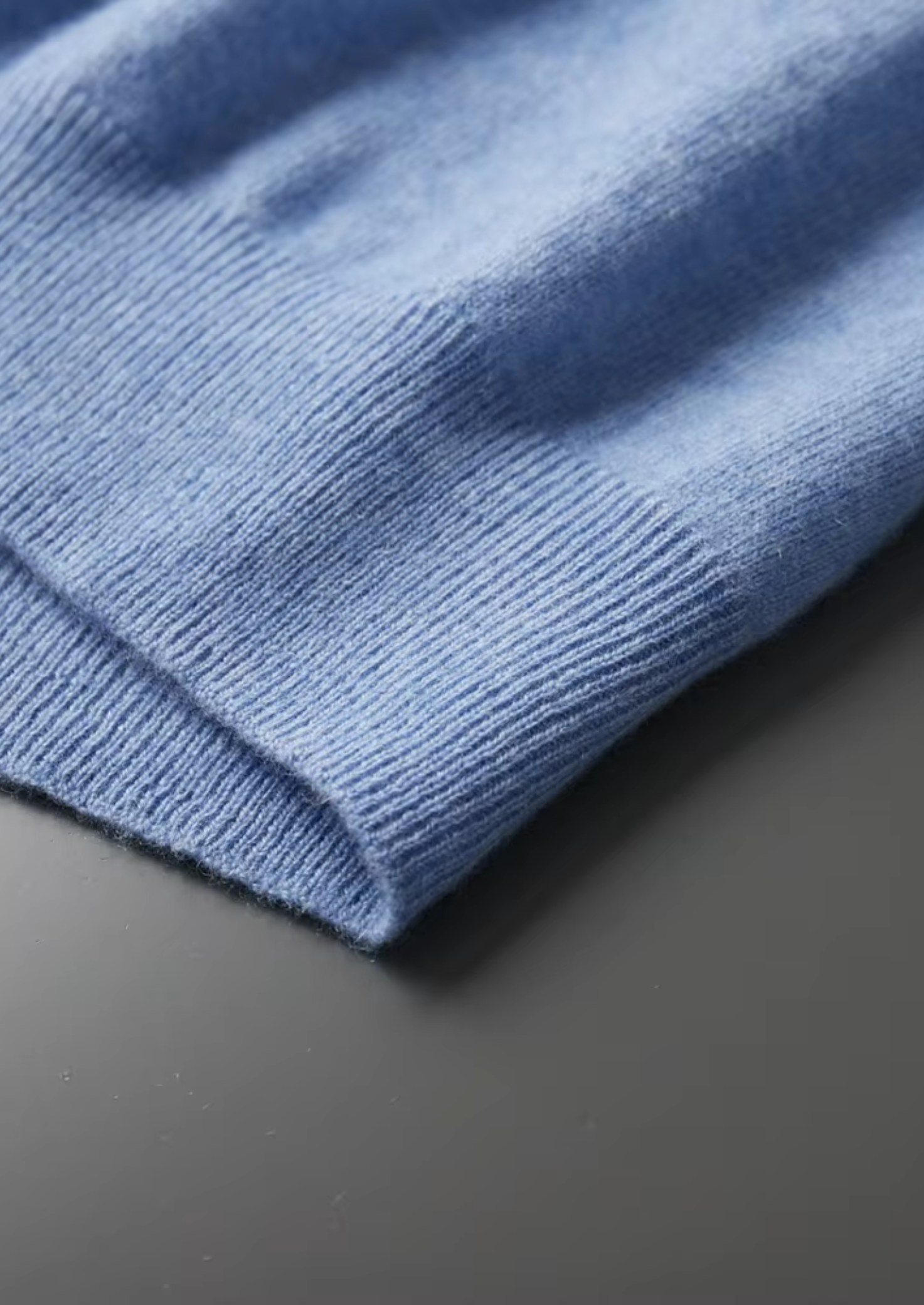 Cashmere Mock Neck T-Shirt in Classic Ivory