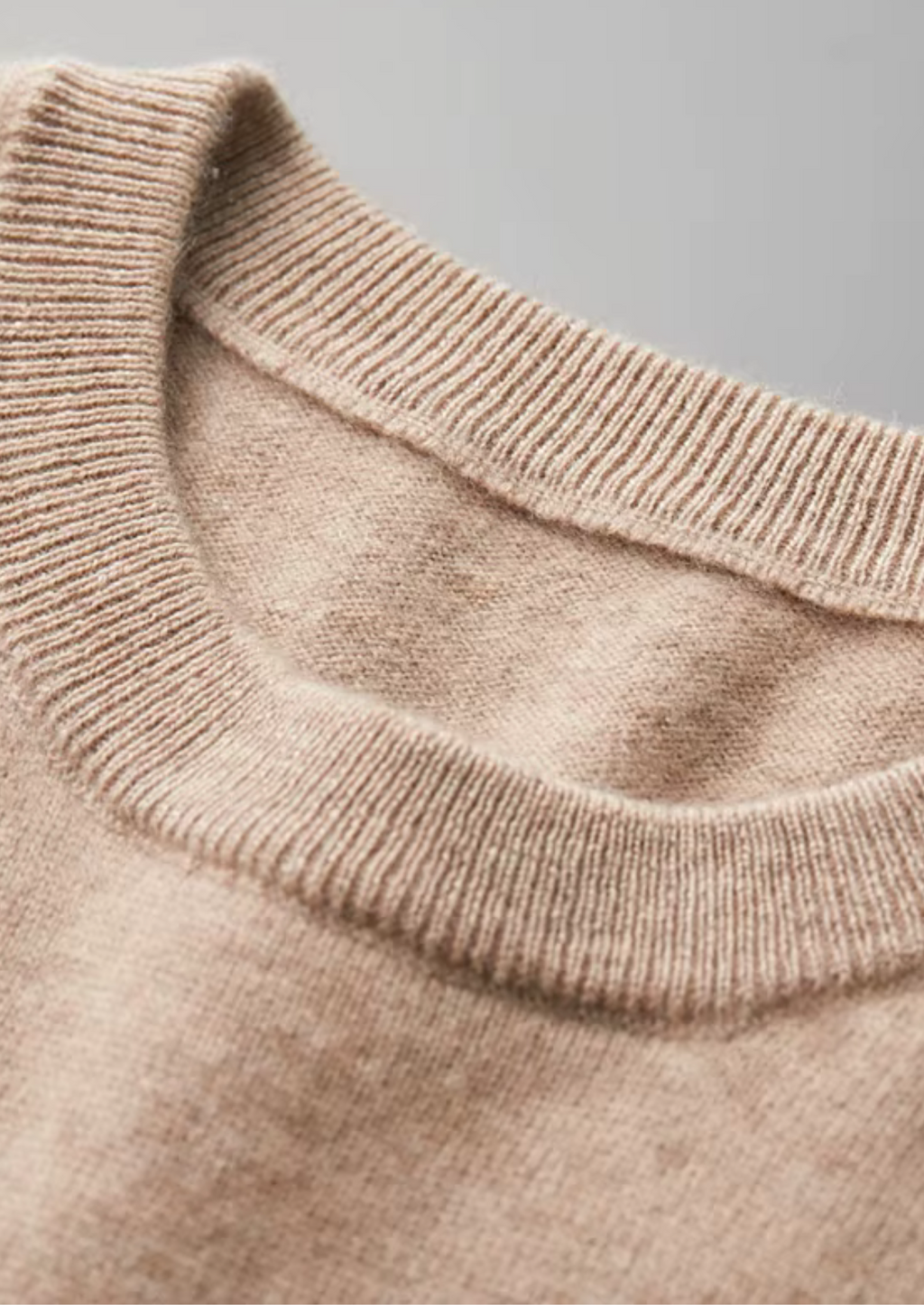 Cashmere Classic Crewneck T-Shirt in Ivory