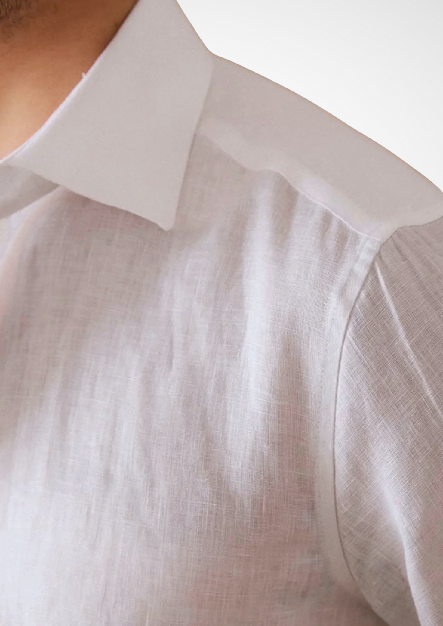 Portofino Coastal Cotton Shirt - White