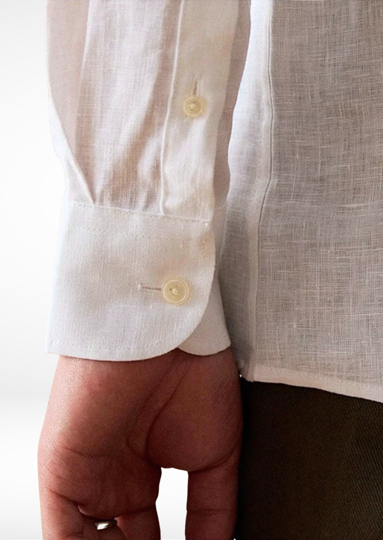 Portofino Coastal Cotton Shirt - White