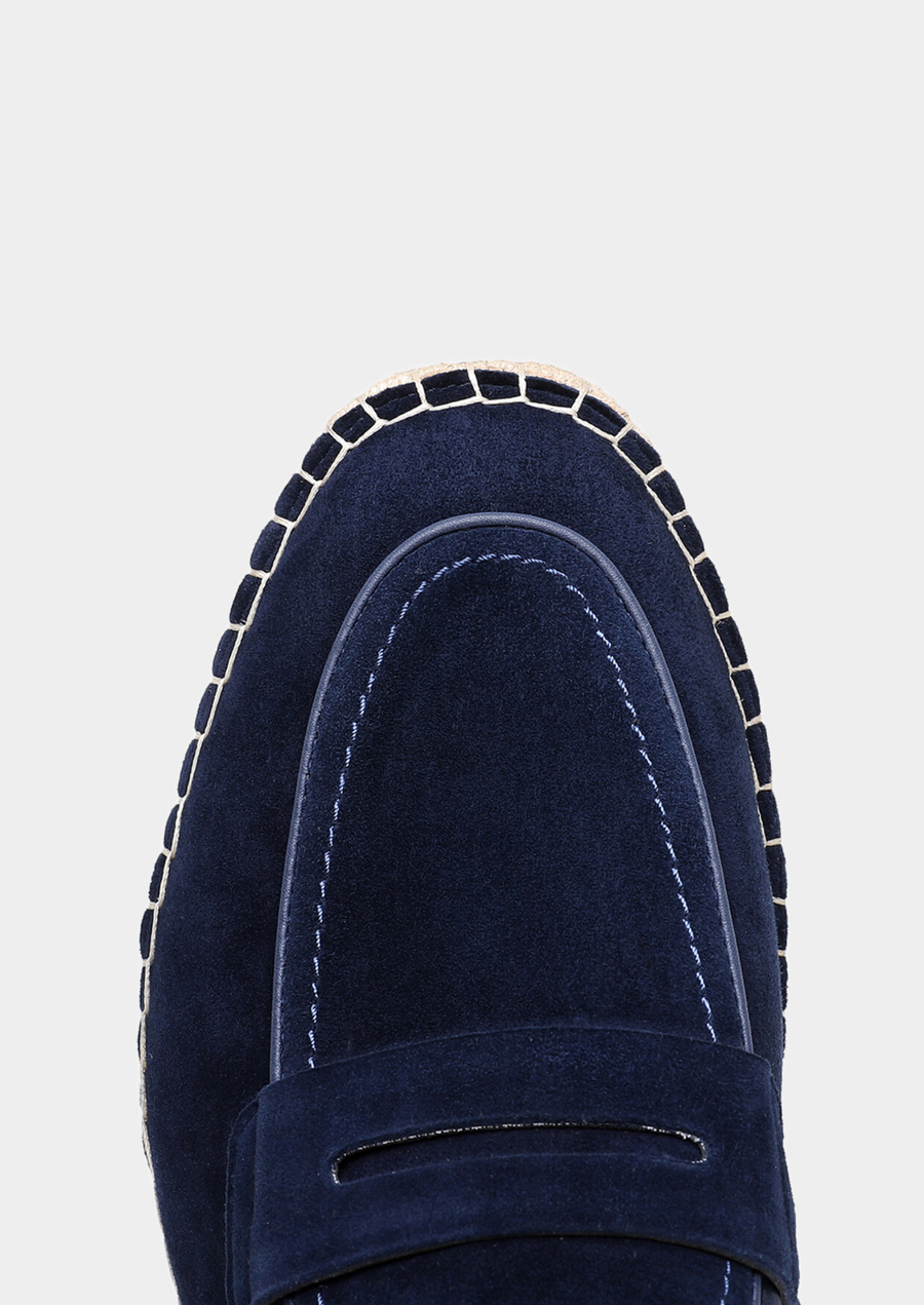 Navy Blue Penny Seaside Espadrilles