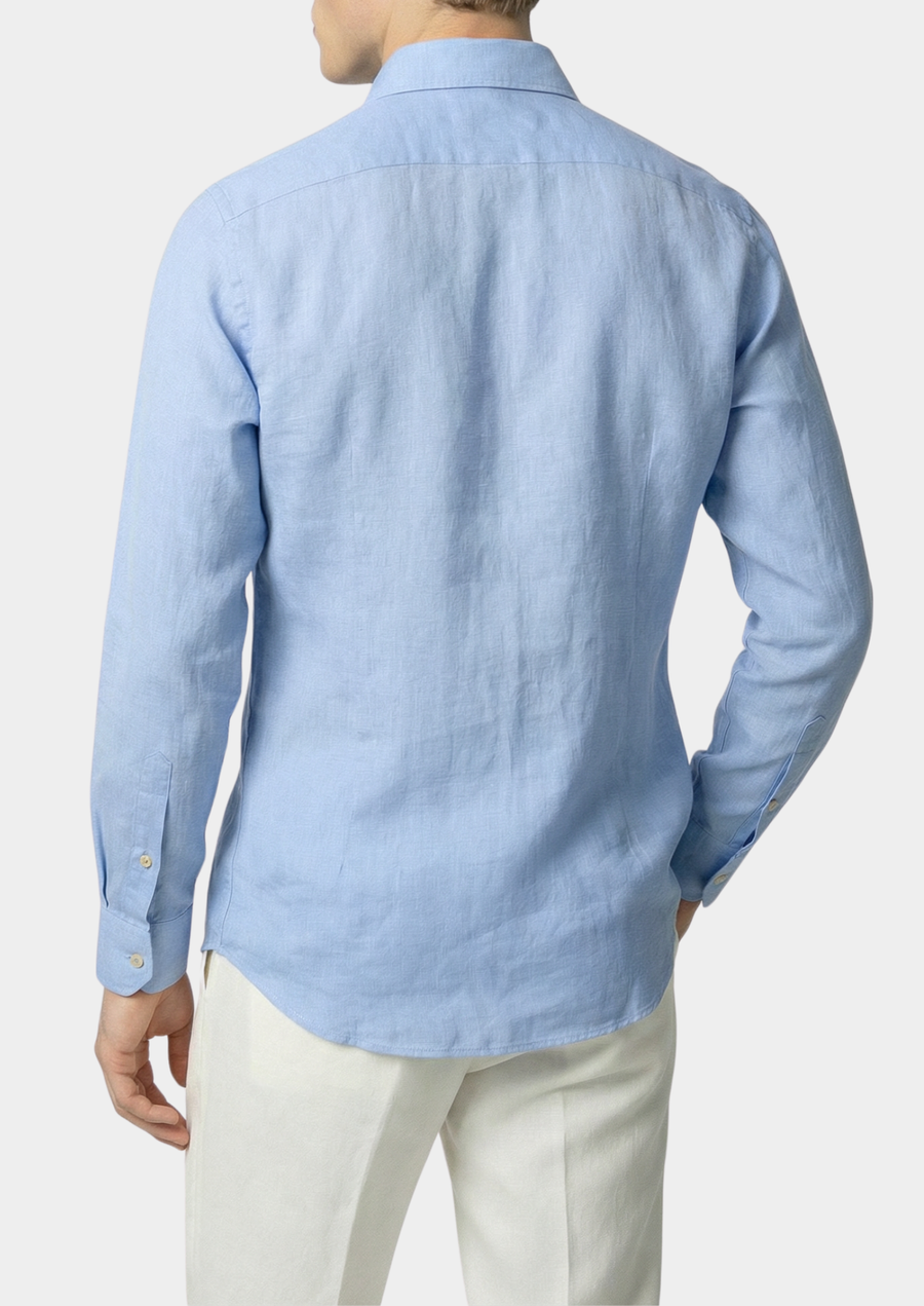 Portofino Coastal Shirt in Soft Blue