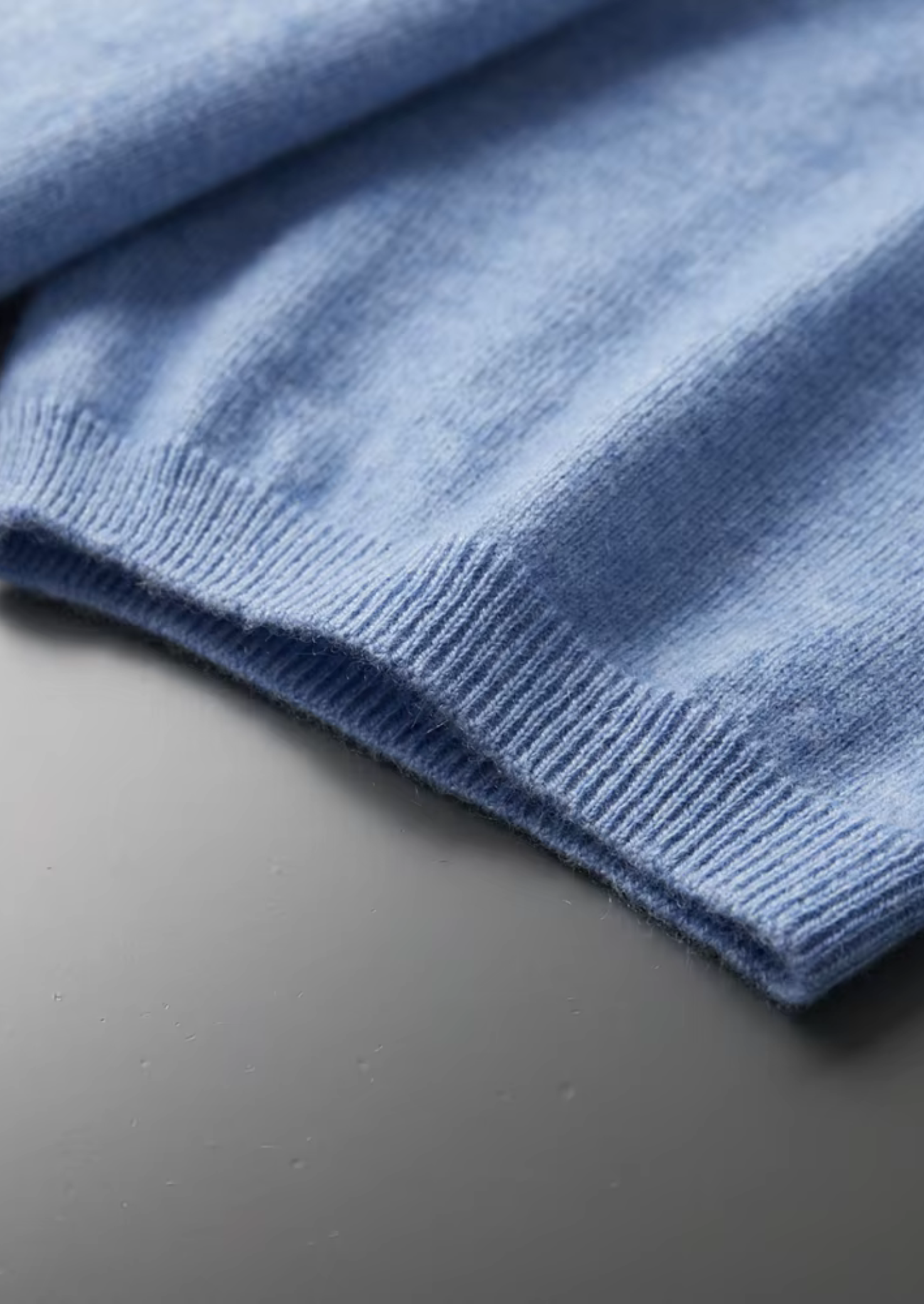 Cashmere Mock Neck T-Shirt in Classic Ivory