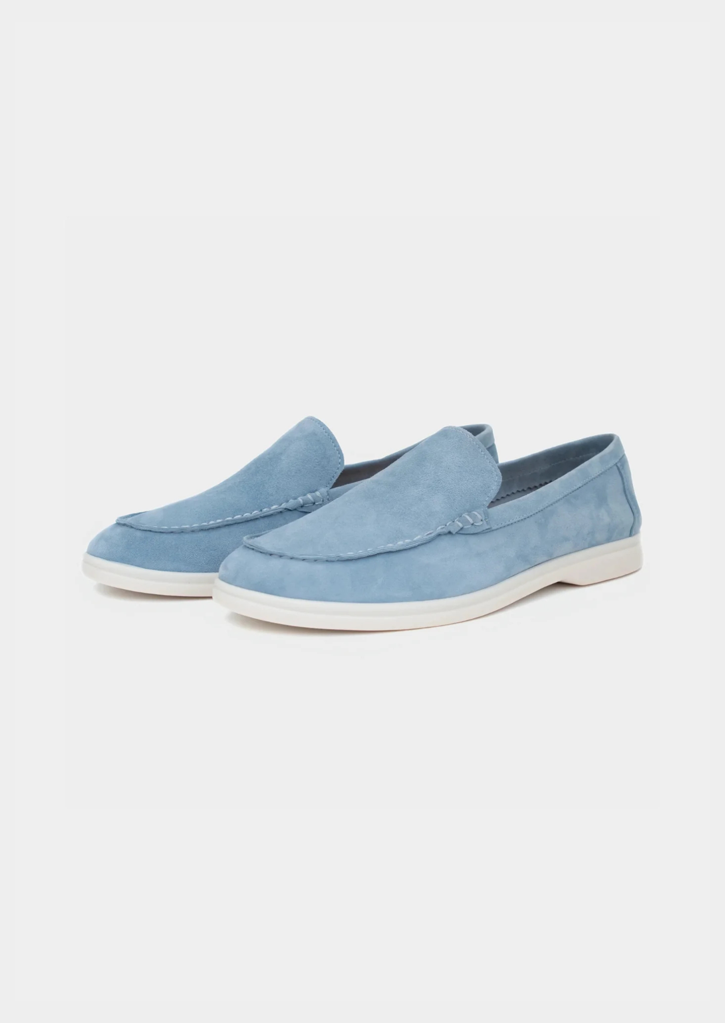 Marina Loafers in Soft Baby Blue