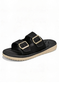 James Orthopedic Sandals in Noir