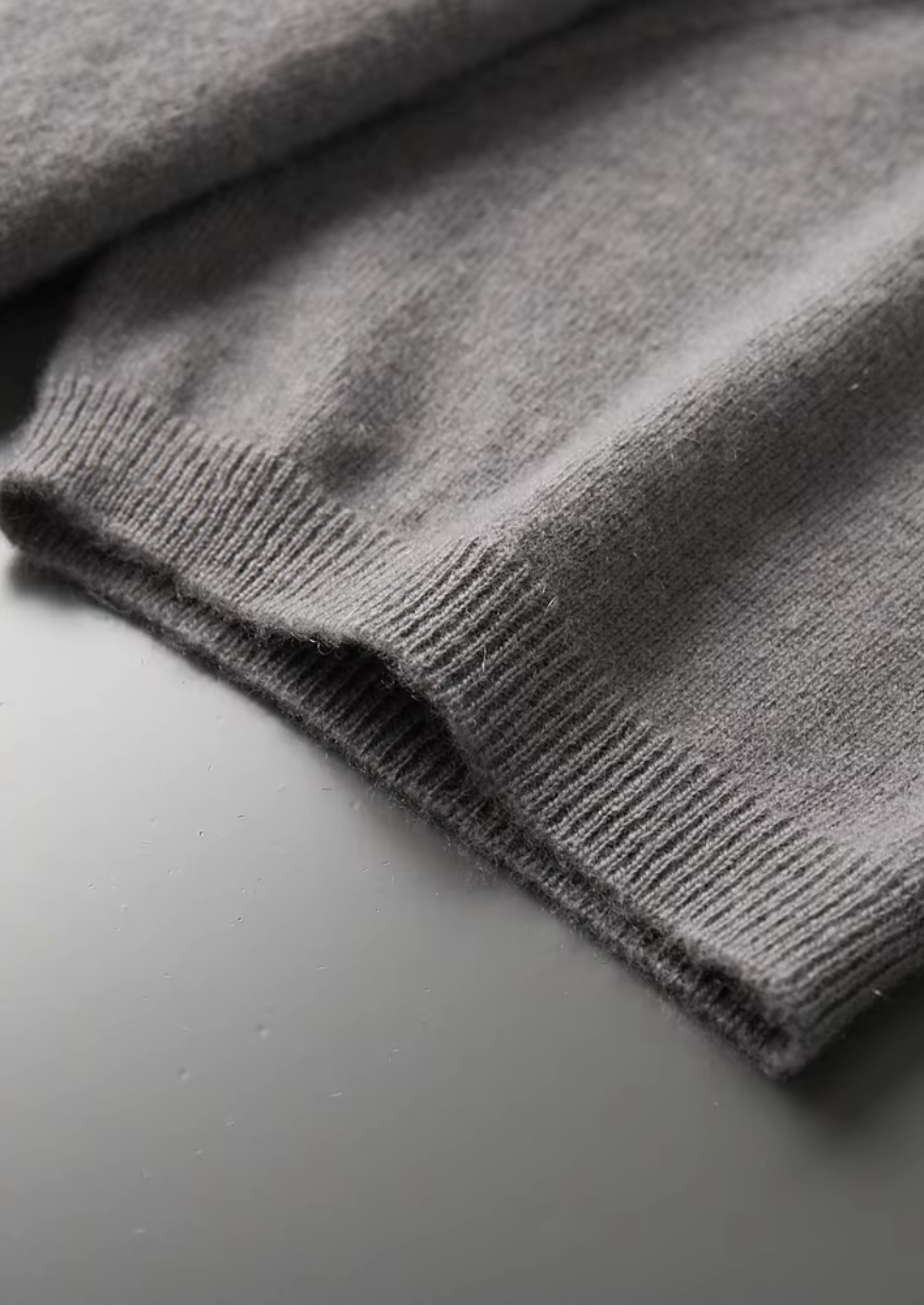 Cashmere Mock Neck T-Shirt in Classic Ivory