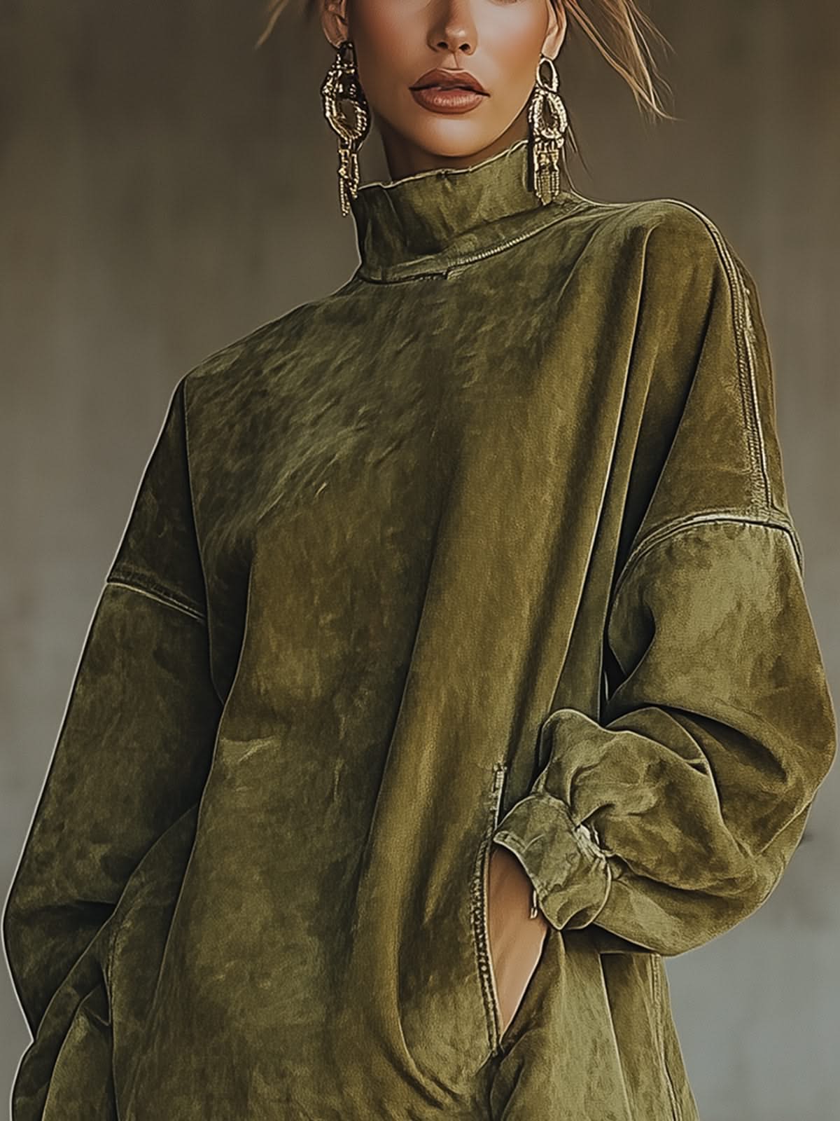 Lucia Cashmere Turtleneck Dress