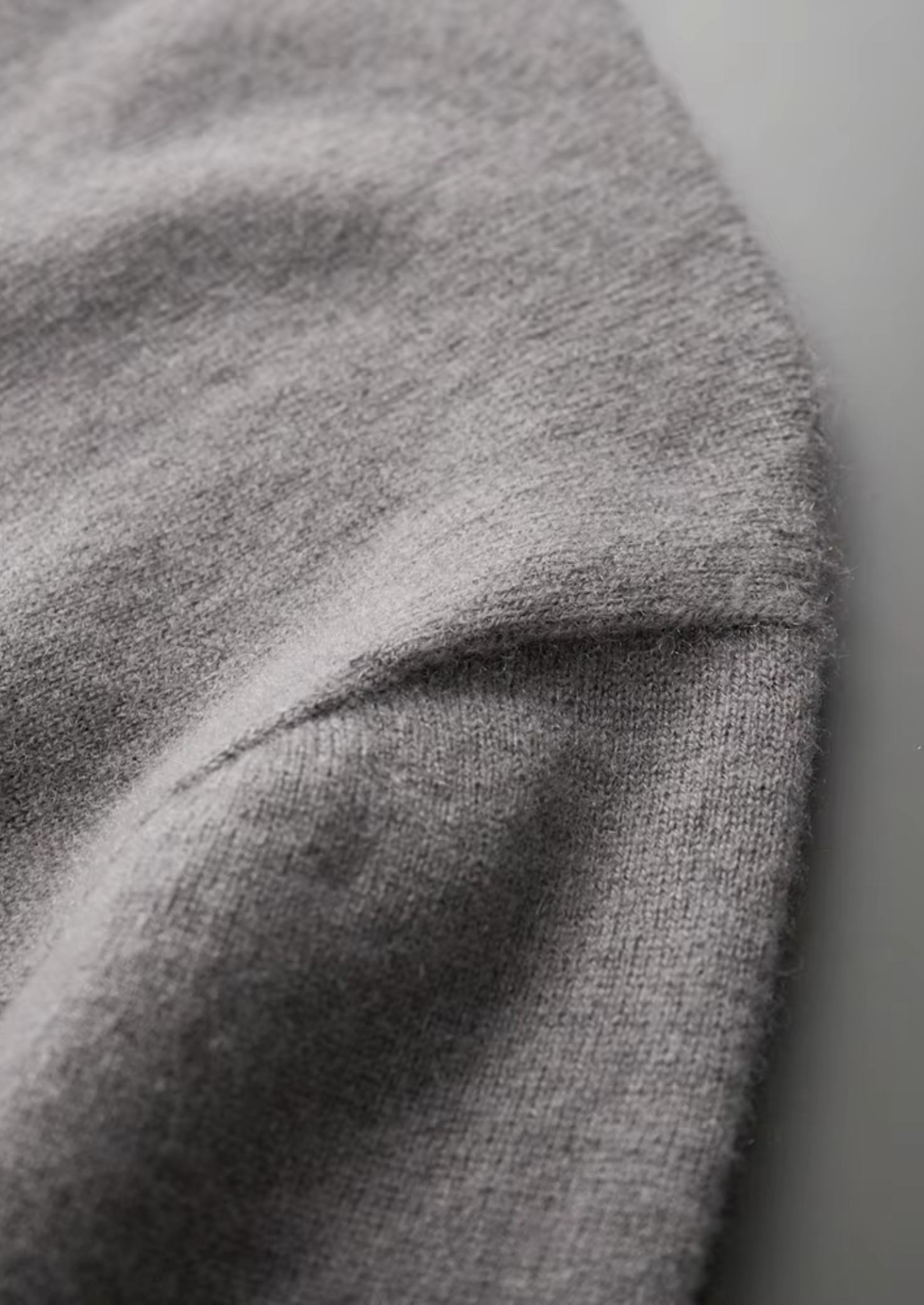 Cashmere Mock Neck T-Shirt in Classic Ivory