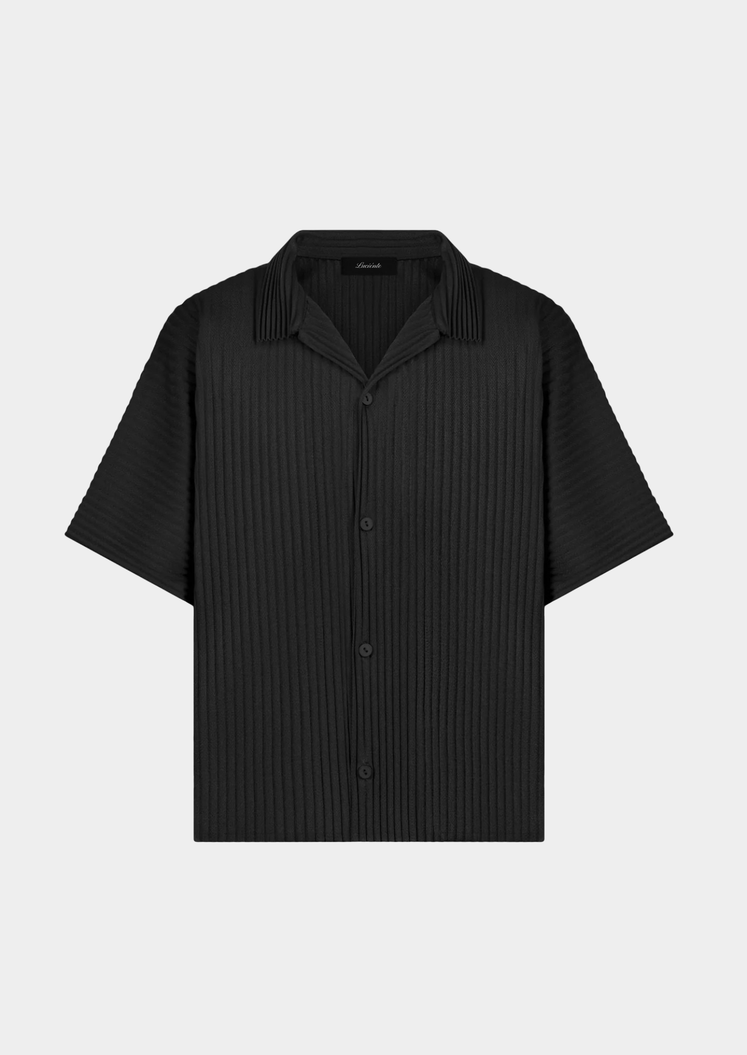 Elegant Black Pleated Summer Ensemble