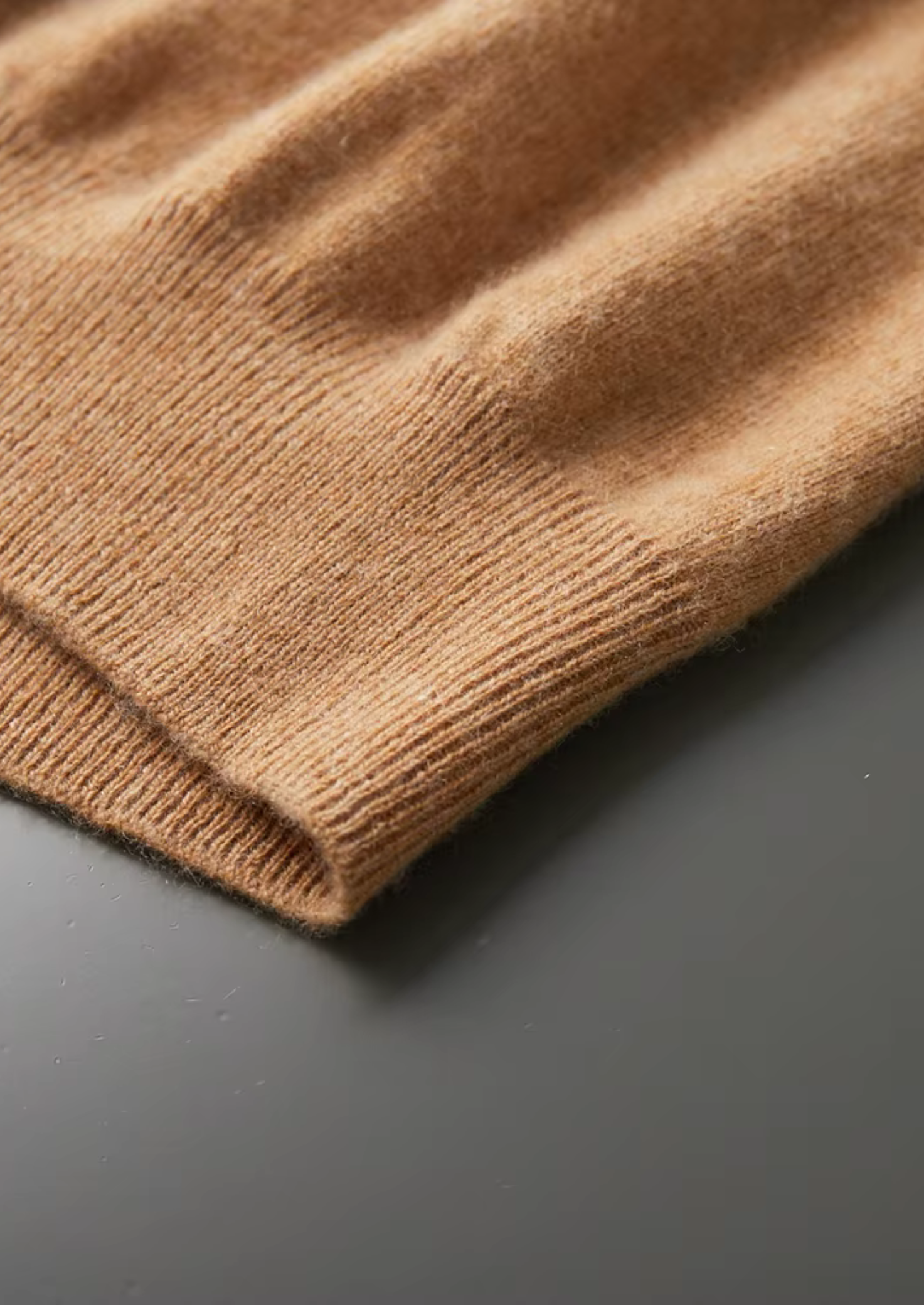 Cashmere Mock Neck T-Shirt in Classic Ivory