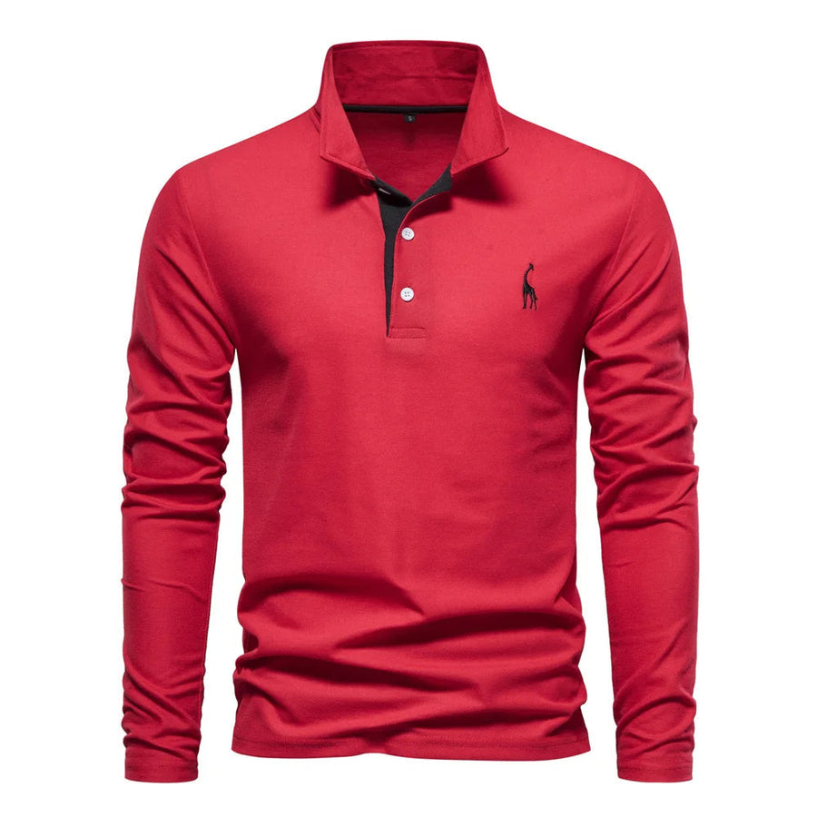 Refined Knit Polo in Classic Navy
