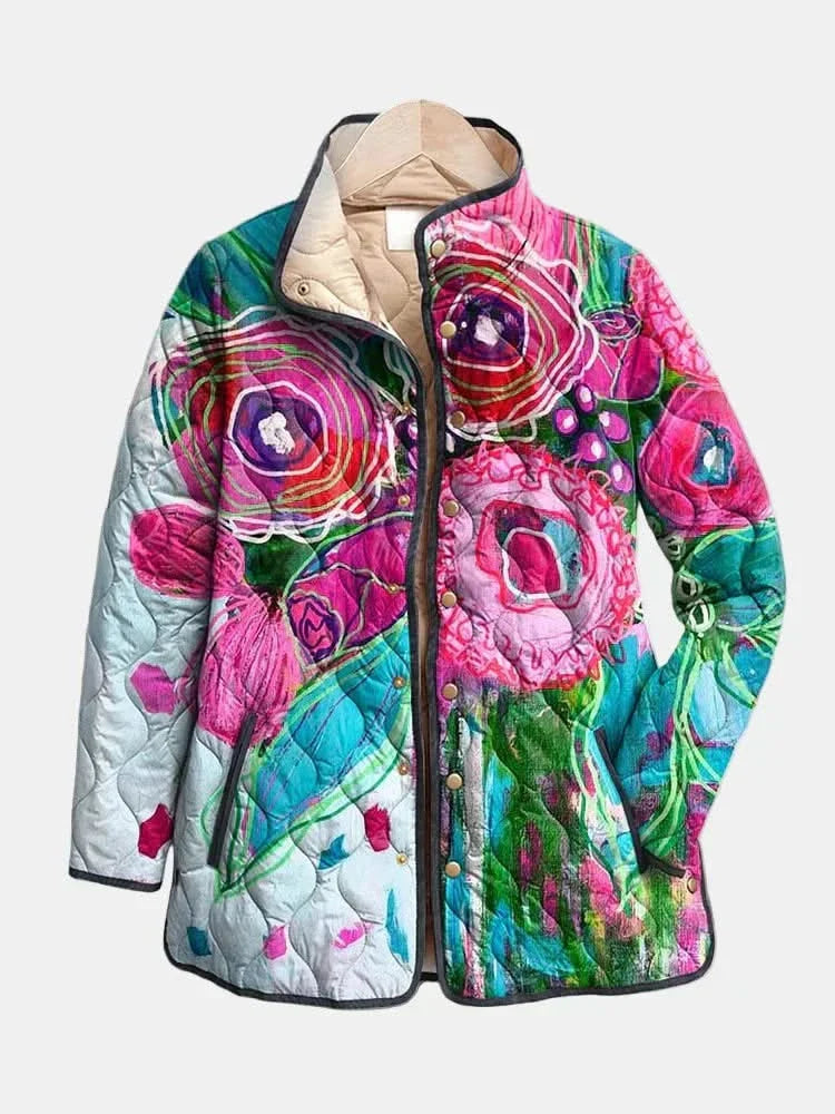 Mira Quilted Outerwear in Deep Charcoal