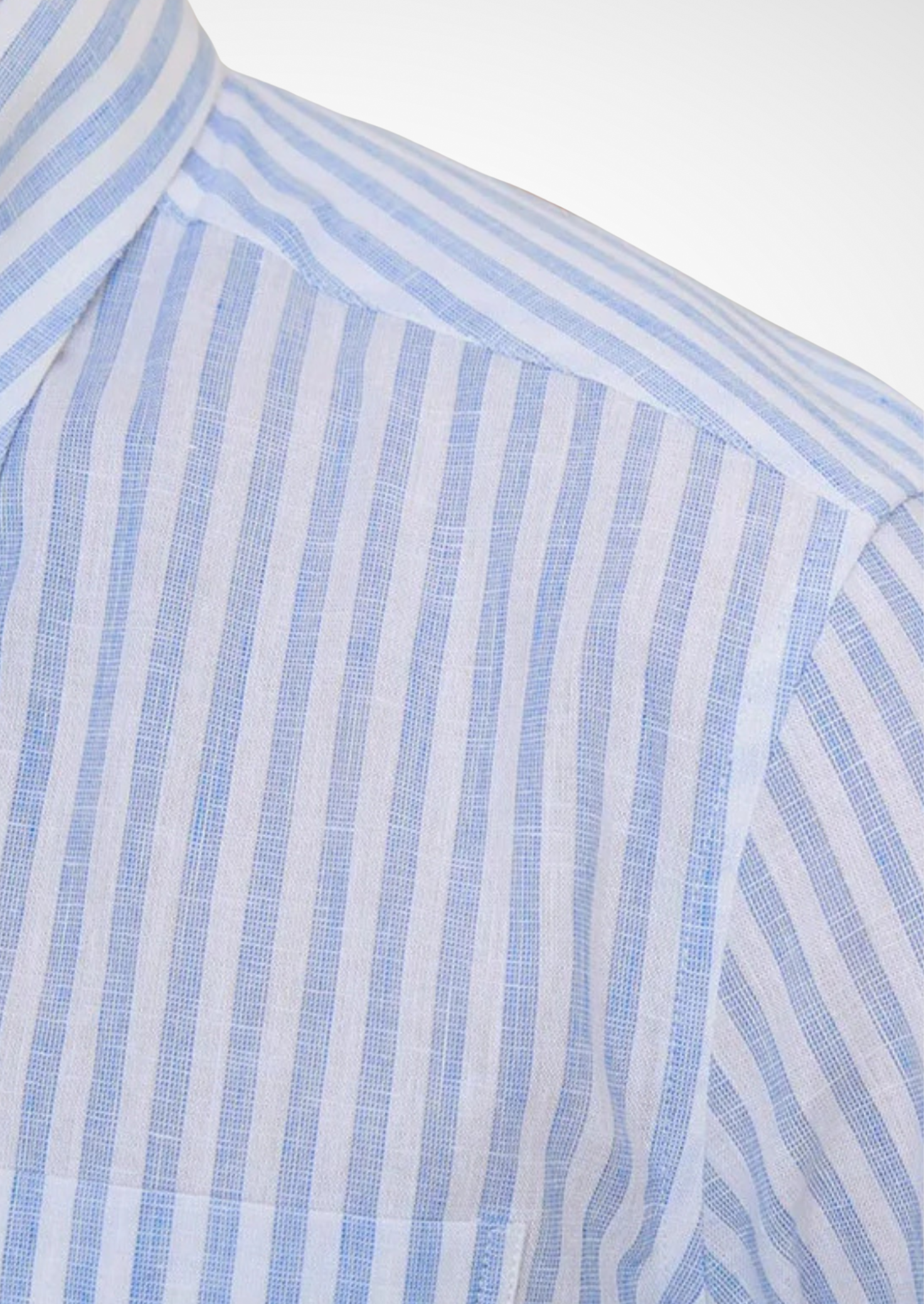 Portofino Striped Coastal Shirt in Light Blue
