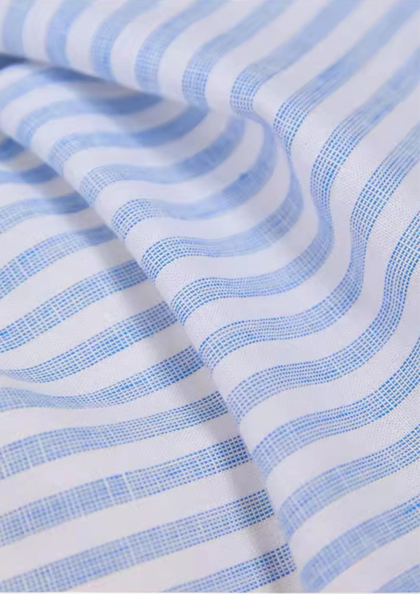 Portofino Striped Coastal Shirt in Light Blue