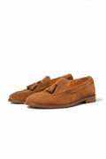 Cognac Suede Marcellin Tassel Loafers