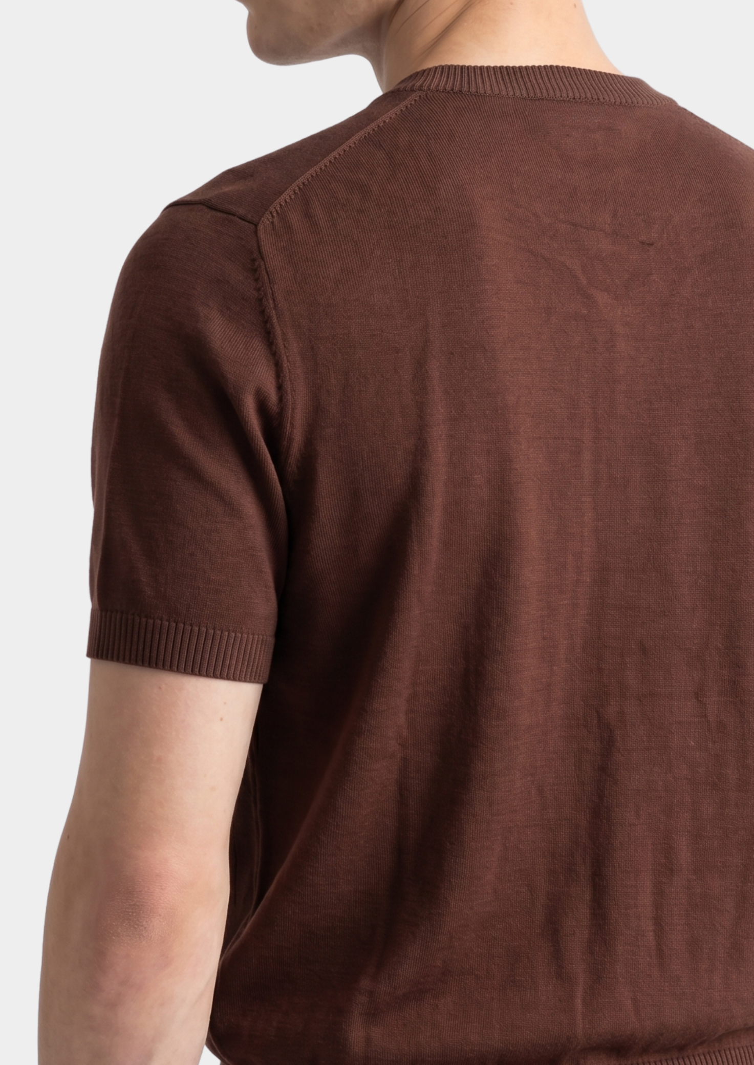 Timeless Coffee Knitted Crewneck Tee