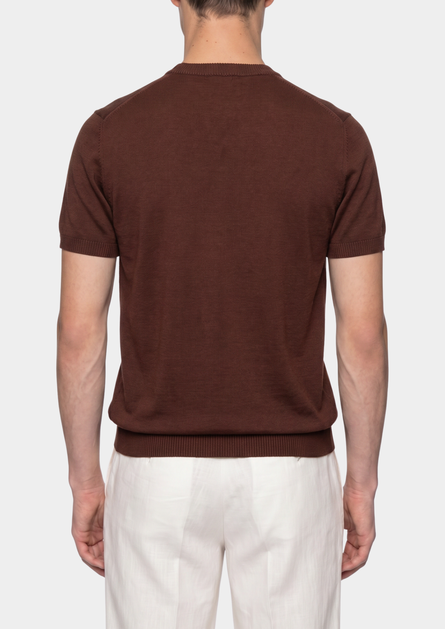 Timeless Coffee Knitted Crewneck Tee