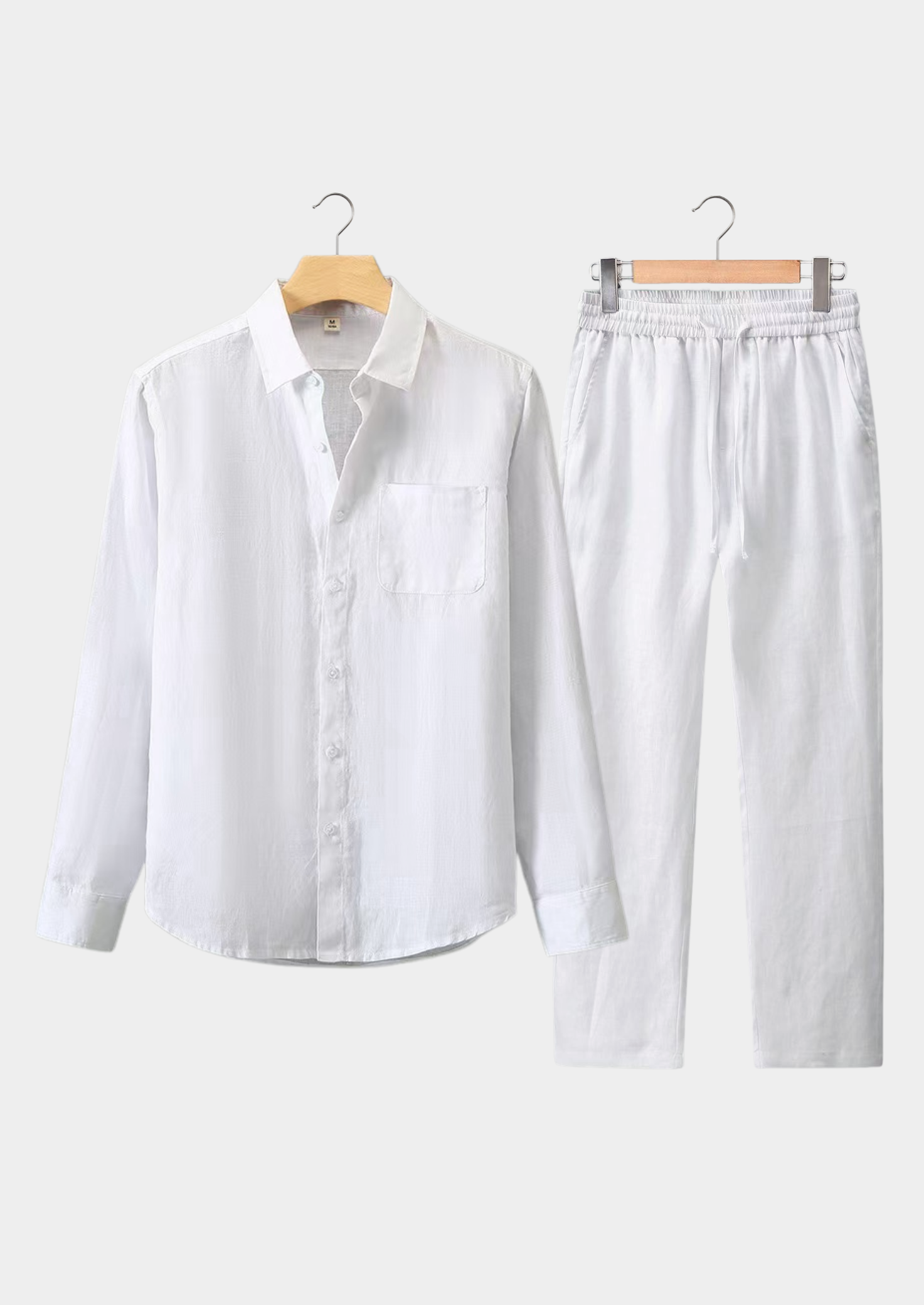 Ecru Cashmere Long Sleeve Ensemble