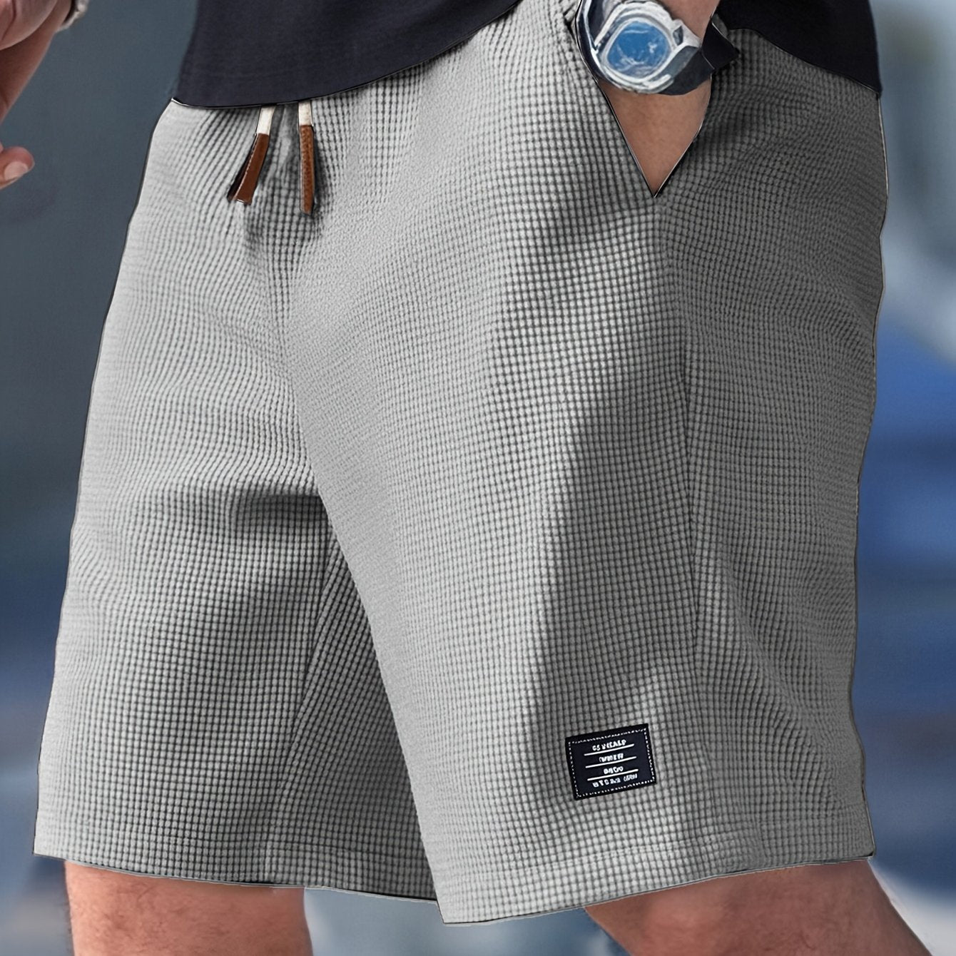 Men's Tailored Shorts in Classic Beige