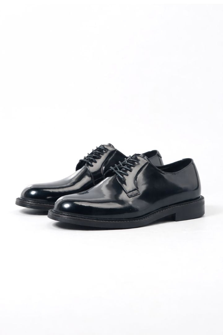 Marcello Black Leather Derby Shoes