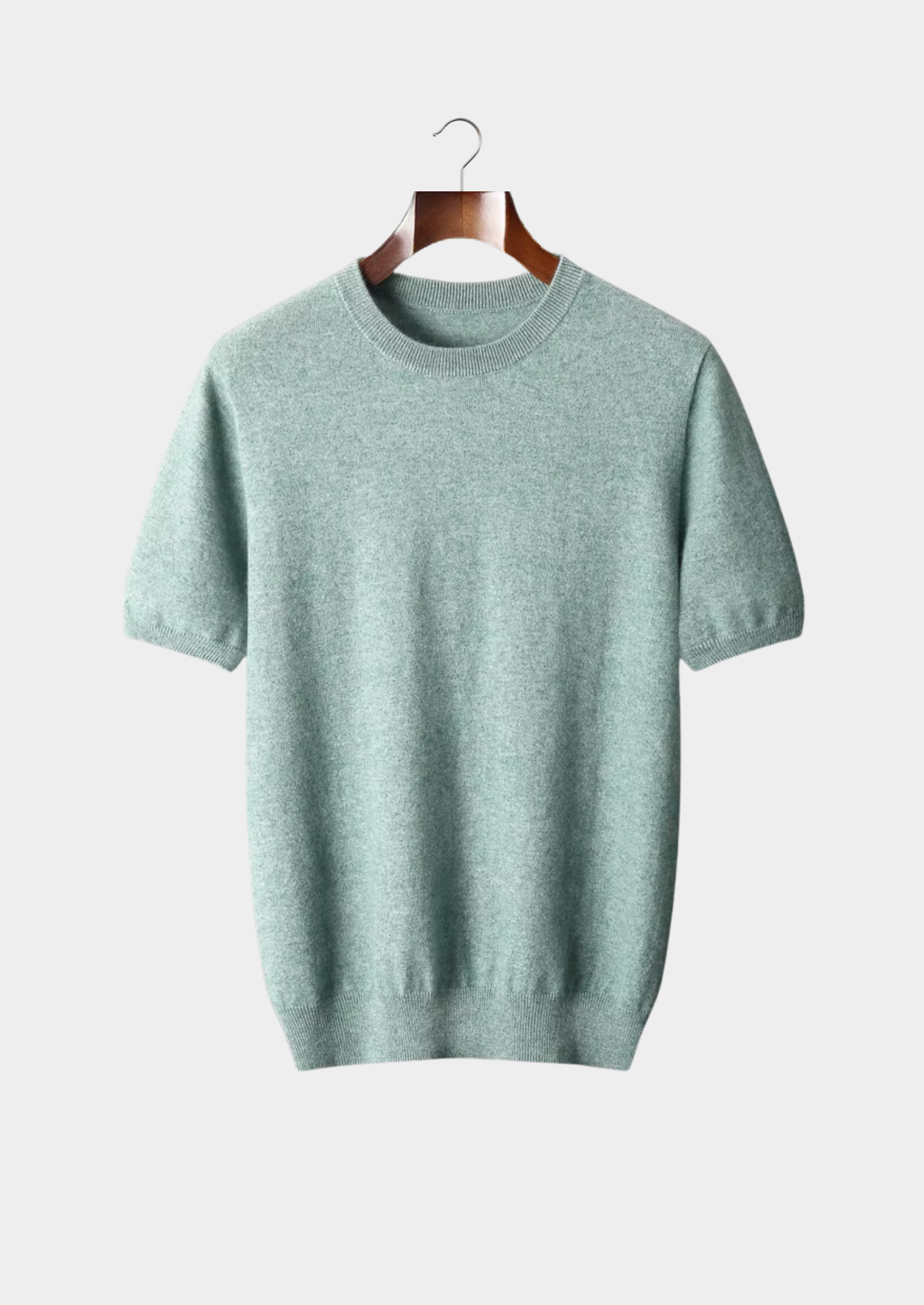 Cashmere Classic Crewneck T-Shirt in Ivory