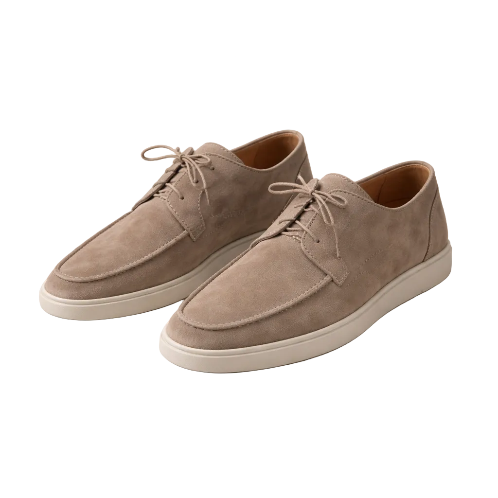Suede Loafers for Men with Closed Toe