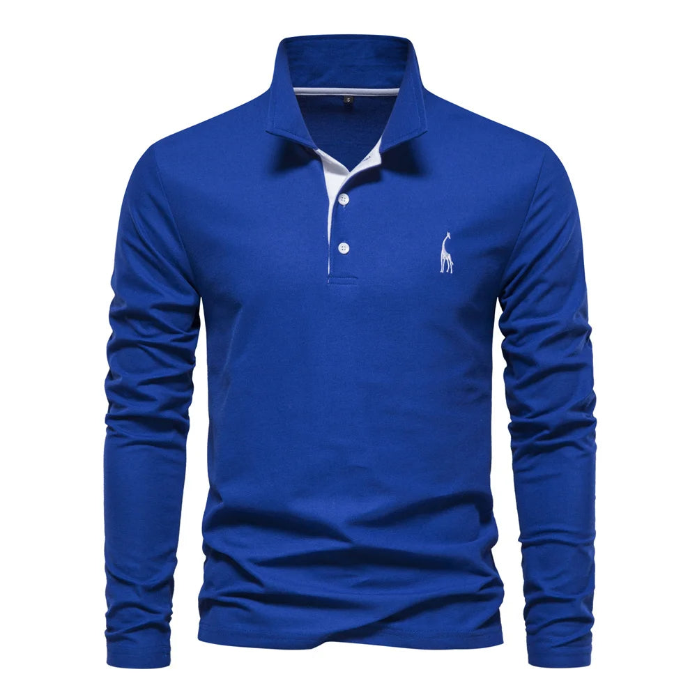 Refined Knit Polo in Classic Navy