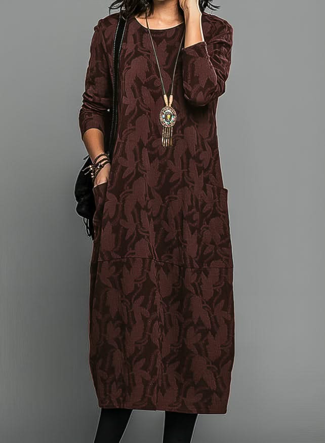 Lunessa Timeless Winter Dress in Charcoal