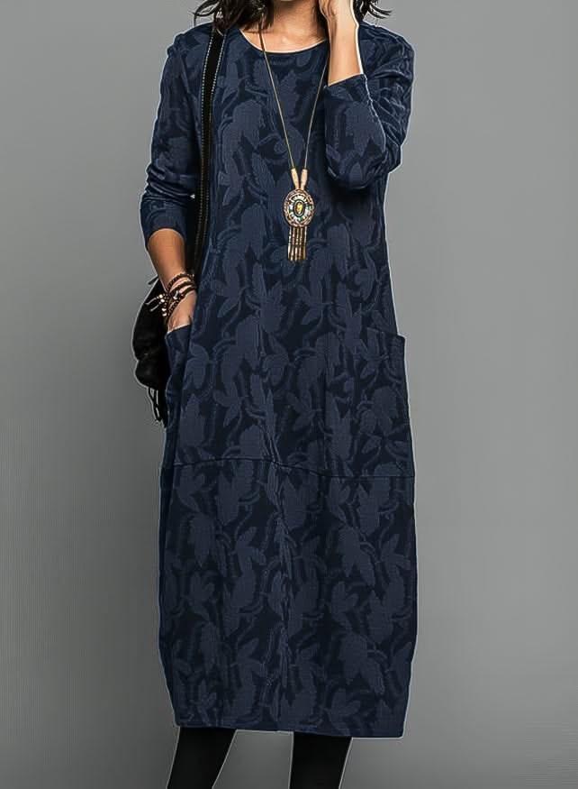 Lunessa Timeless Winter Dress in Charcoal