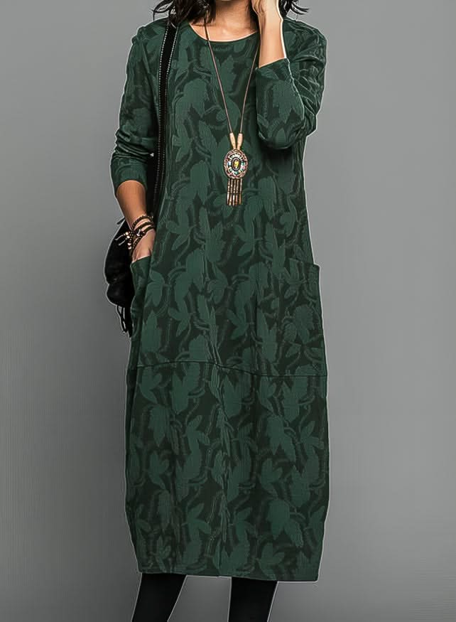 Lunessa Timeless Winter Dress in Charcoal