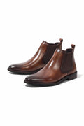 Ruggiero Brown Leather Chelsea Boots