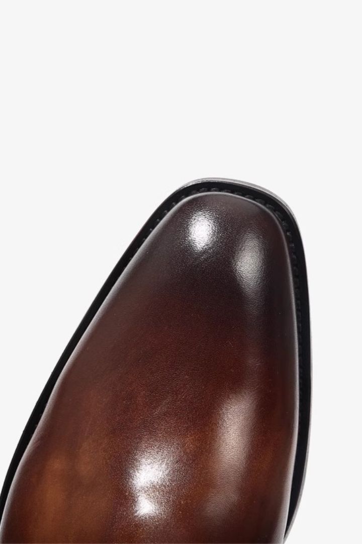 Ruggiero Brown Leather Chelsea Boots